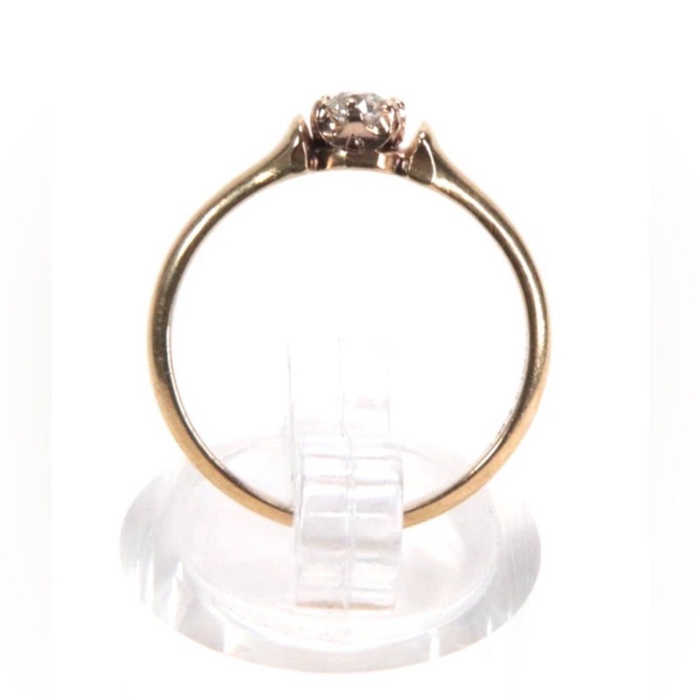 Antique Tiffany & Co. 18K Yellow Gold Diamond Engagement Ring - Picture 4 of 6